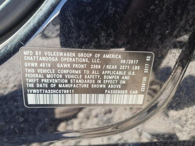 1VWDT7A32HC079611 - 2017 VOLKSWAGEN PASSAT R-LINE Qara foto 12