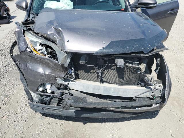5TDJKRFH3FS188759 - 2015 TOYOTA HIGHLANDER XLE ნაცრისფერი ფოტო 12