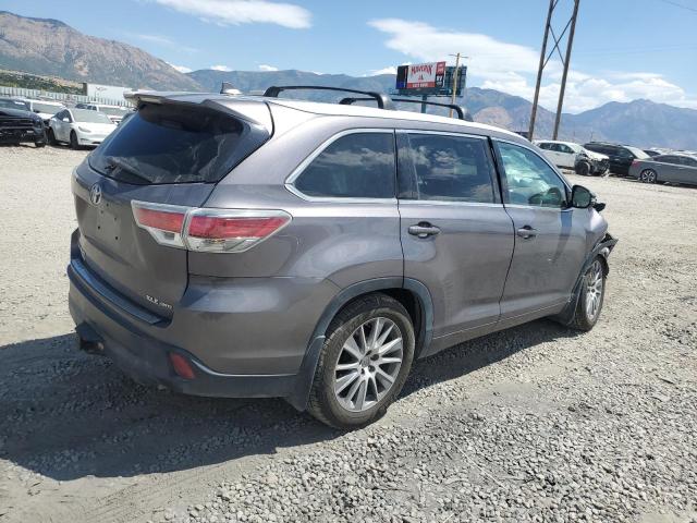5TDJKRFH3FS188759 - 2015 TOYOTA HIGHLANDER XLE ნაცრისფერი ფოტო 3