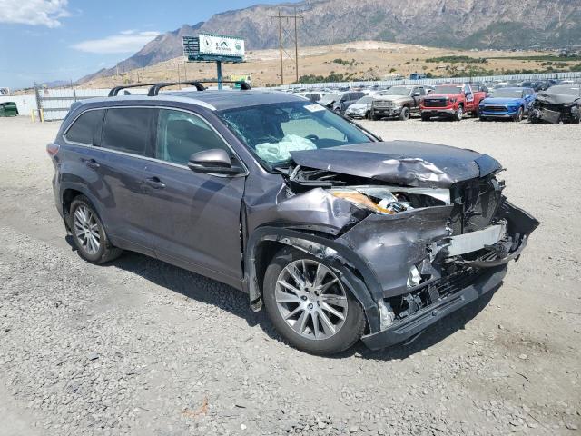 5TDJKRFH3FS188759 - 2015 TOYOTA HIGHLANDER XLE ნაცრისფერი ფოტო 4