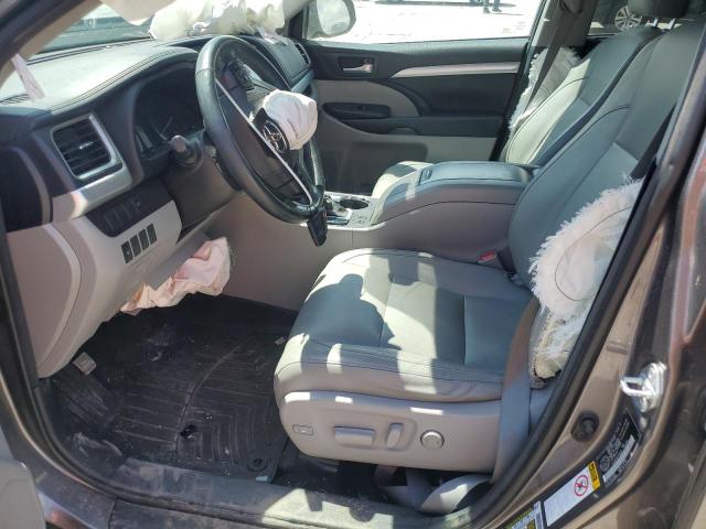 5TDJKRFH3FS188759 - 2015 TOYOTA HIGHLANDER XLE ნაცრისფერი ფოტო 7