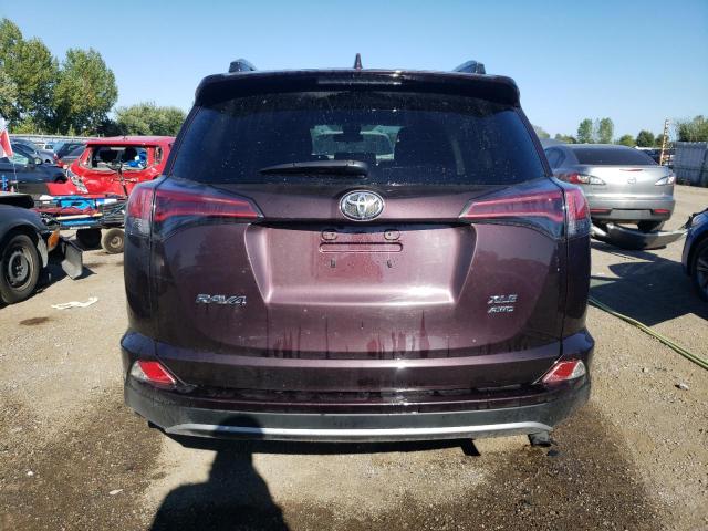 2T3RFREV8JW829281 - 2018 TOYOTA RAV4 ADVENTURE BURGUNDY photo 6