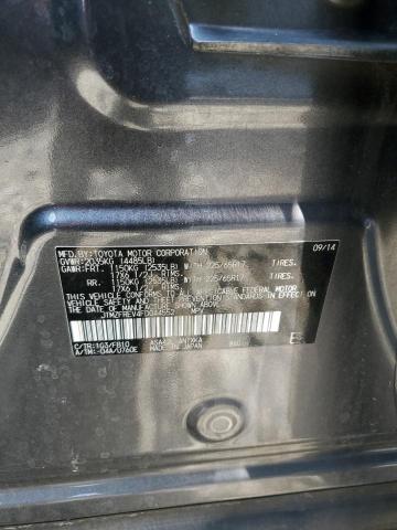 JTMZFREV4FD044552 - 2015 TOYOTA RAV4 LE ნაცრისფერი ფოტო 13