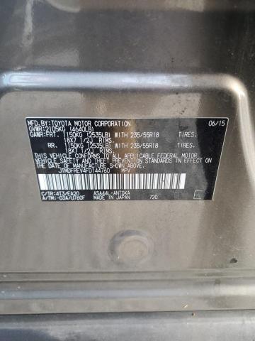 JTMDFREV4FD144760 - 2015 TOYOTA RAV4 LIMITED BROWN photo 13