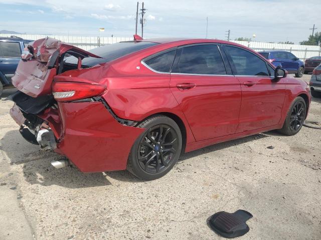 3FA6P0HD3KR215961 - 2019 FORD FUSION SE أحمر صورة 3