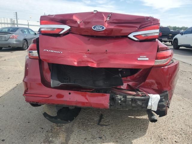 3FA6P0HD3KR215961 - 2019 FORD FUSION SE أحمر صورة 6