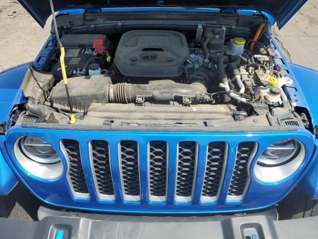 1C4JJXP63NW250034 - 2022 JEEP WRANGLER U SAHARA 4XE BLUE photo 12