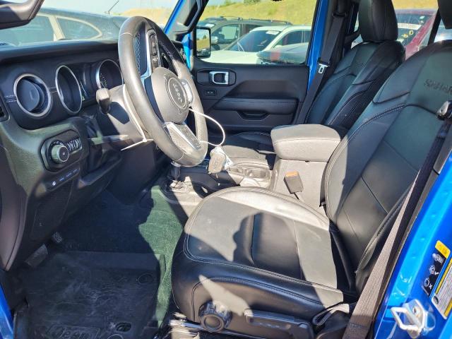 1C4JJXP63NW250034 - 2022 JEEP WRANGLER U SAHARA 4XE BLUE photo 7