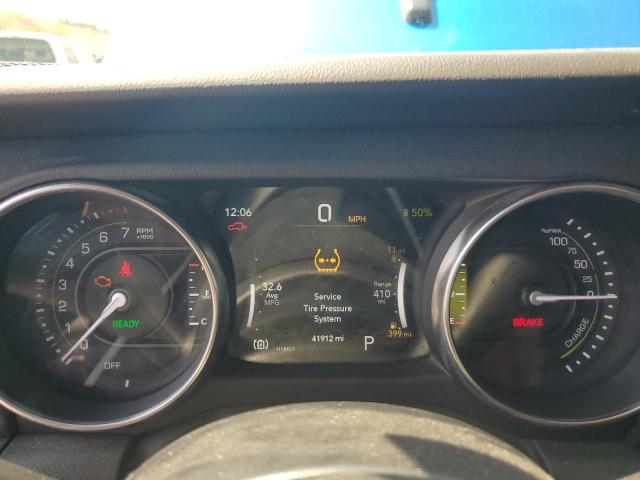 1C4JJXP63NW250034 - 2022 JEEP WRANGLER U SAHARA 4XE BLUE photo 9