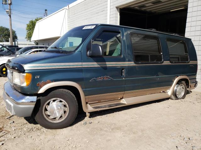 1FDEE14L6VHB73561 - 1997 FORD ECONOLINE E150 VAN GREEN photo 1