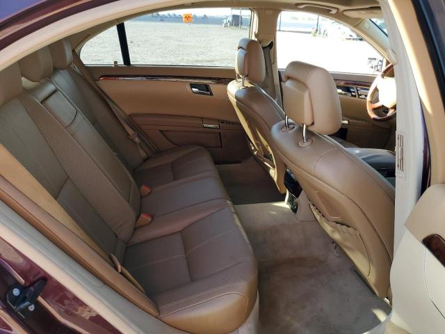 WDDNG71X68A167609 - 2008 MERCEDES-BENZ S 550 BURGUNDY photo 10