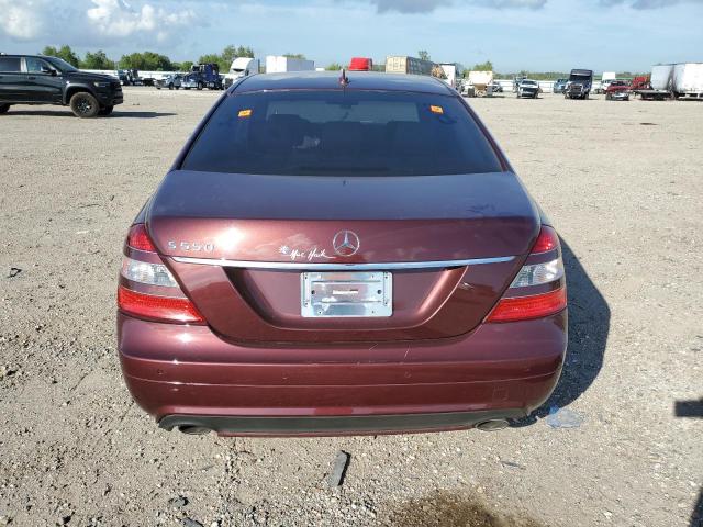 WDDNG71X68A167609 - 2008 MERCEDES-BENZ S 550 BURGUNDY photo 6