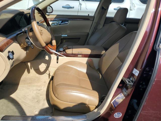 WDDNG71X68A167609 - 2008 MERCEDES-BENZ S 550 BURGUNDY photo 7