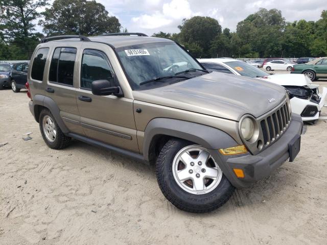 1J4GL48K87W515820 - 2007 JEEP LIBERTY SPORT ოქროსფერი ფოტო 4