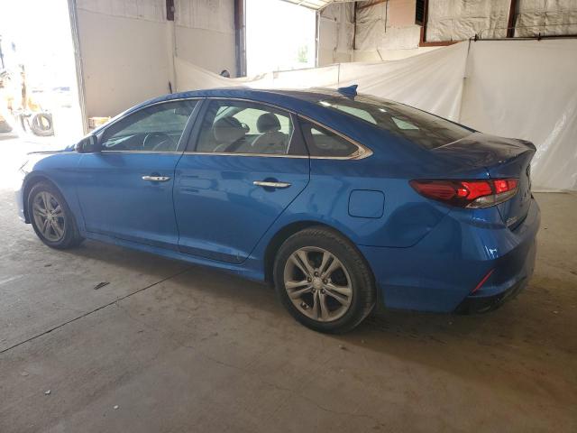 5NPE34AF8JH635821 - 2018 HYUNDAI SONATA SPORT Синий фото 2