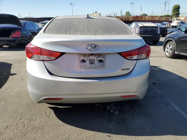 KMHDH4AE2CU423795 - 2012 HYUNDAI ELANTRA GLS SILVER photo 6