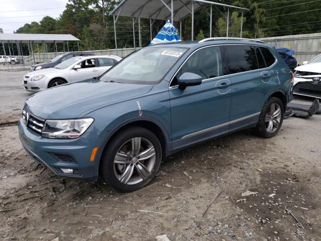 3VV3B7AX4MM049394 - 2021 VOLKSWAGEN TIGUAN SE BLUE photo 1