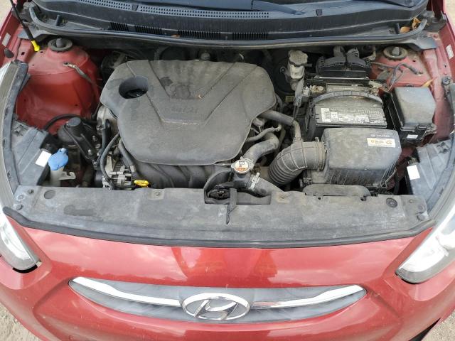 KMHCT4AE8HU369078 - 2017 HYUNDAI ACCENT SE RED photo 11