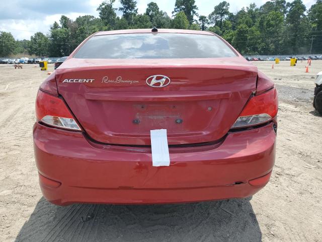 KMHCT4AE8HU369078 - 2017 HYUNDAI ACCENT SE RED photo 6