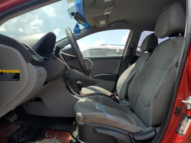 KMHCT4AE8HU369078 - 2017 HYUNDAI ACCENT SE RED photo 7