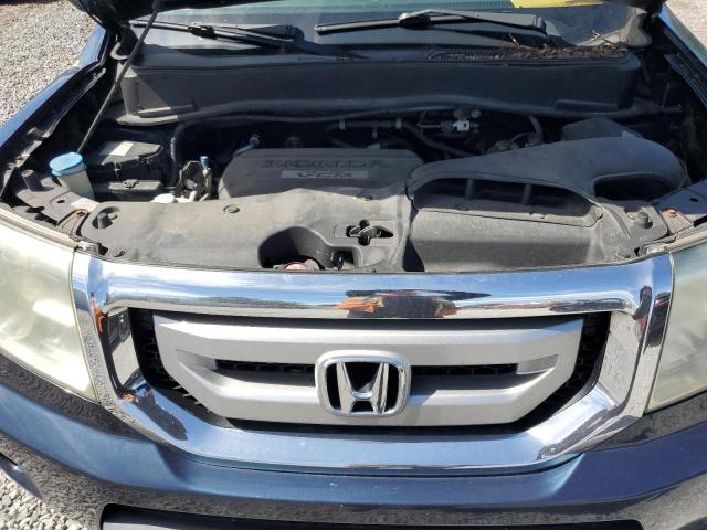 5FNYF4H52AB017667 - 2010 HONDA PILOT EXL BLUE photo 12