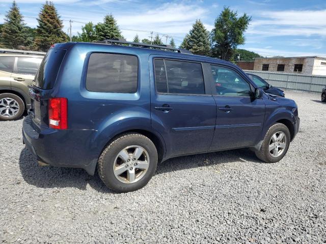 5FNYF4H52AB017667 - 2010 HONDA PILOT EXL BLUE photo 3