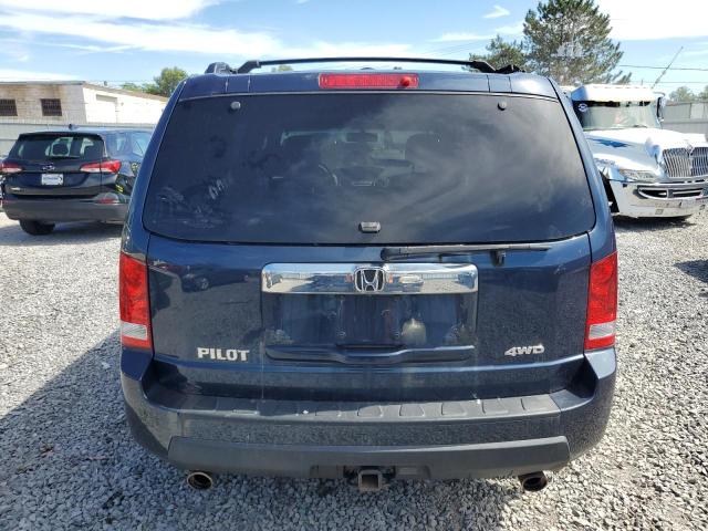 5FNYF4H52AB017667 - 2010 HONDA PILOT EXL BLUE photo 6