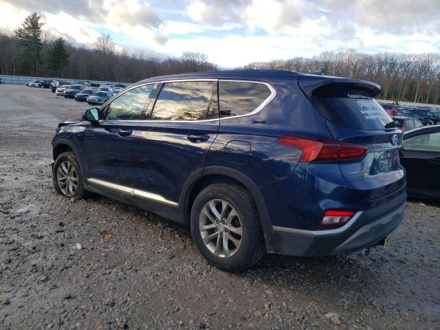 5NMS3CADXKH008595 - 2019 HYUNDAI SANTA FE SEL BLUE photo 2