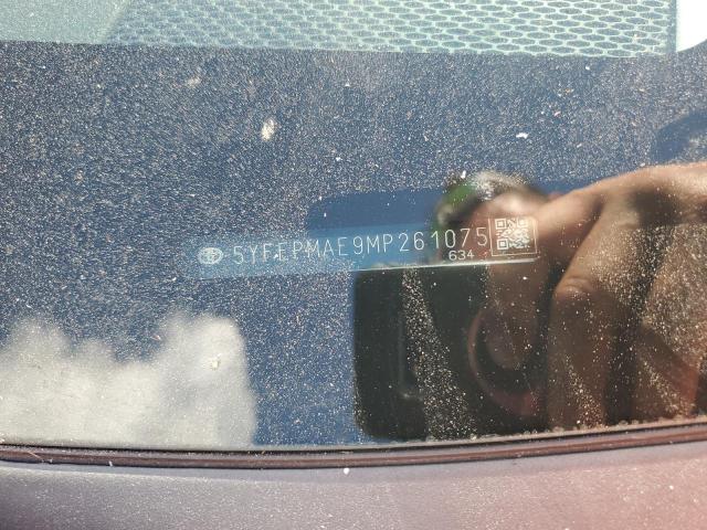 5YFEPMAE9MP261075 - 2021 TOYOTA COROLLA LE Gümüş foto 12