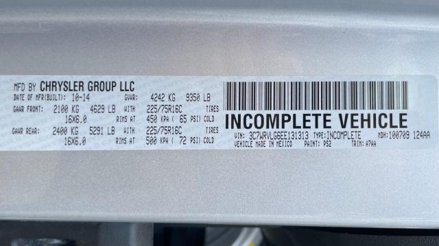 3C7WRVLG6EE131313 - 2014 RAM PROMASTER 3500 STANDARD Weiß Foto 10