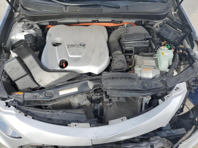 KMHEC4A44FA132392 - 2015 HYUNDAI SONATA HYBRID SILVER photo 11