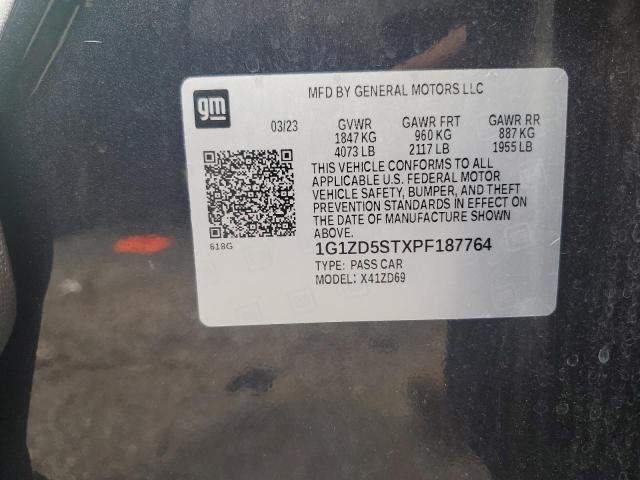 1G1ZD5STXPF187764 - 2023 CHEVROLET MALIBU LT Noir photo 12