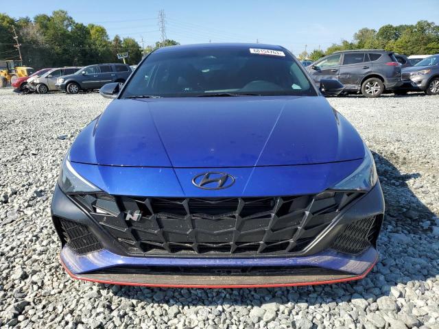 KMHLW4AK6NU003970 - 2022 HYUNDAI ELANTRA N BLUE photo 5