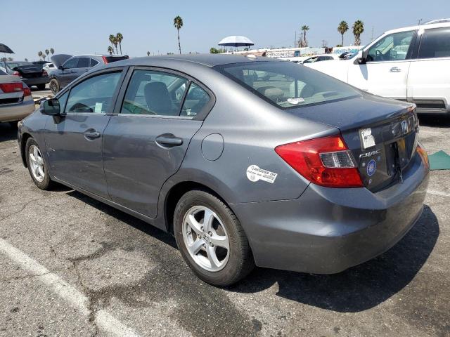 19XFB5F56CE002268 - 2012 HONDA CIVIC NATURAL GAS GRAY photo 2