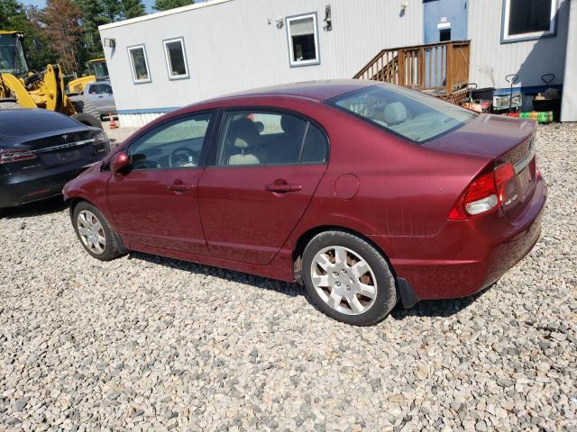 2HGFA1F55AH548932 - 2010 HONDA CIVIC LX ბურგუნდია ფოტო 2