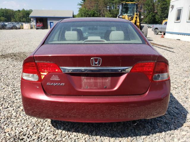 2HGFA1F55AH548932 - 2010 HONDA CIVIC LX ბურგუნდია ფოტო 6