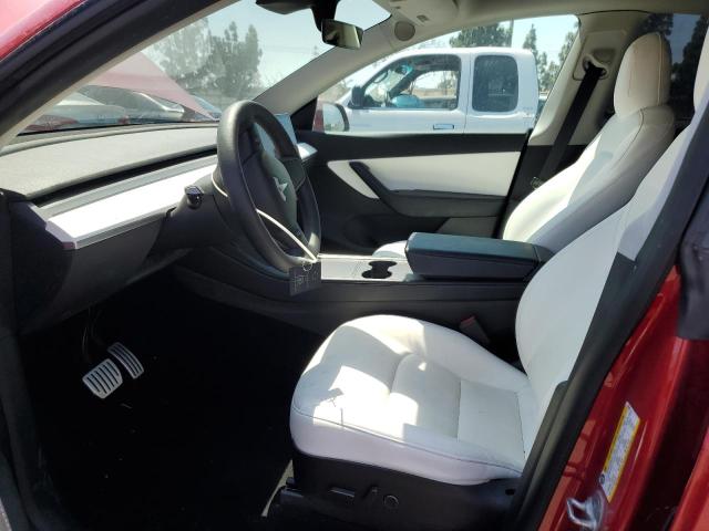 7SAYGDEF7NF343659 - 2022 TESLA MODEL Y 红色 照片 7