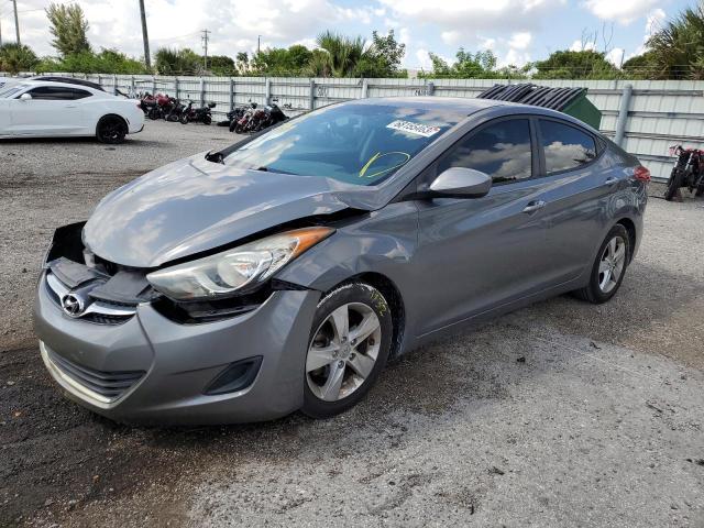 5NPDH4AE7DH265597 - 2013 HYUNDAI ELANTRA GLS GRAY photo 1