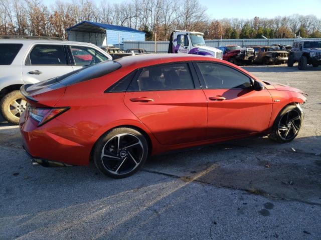 KMHLR4AF5MU164416 - 2021 HYUNDAI ELANTRA N LINE ORANGE photo 3