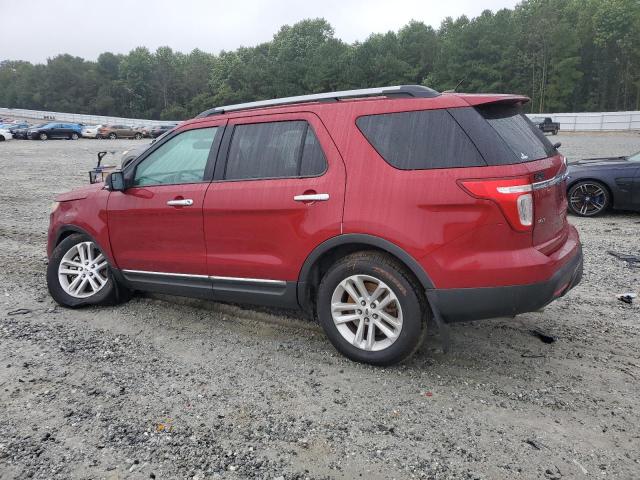1FM5K7D88DGB50844 - 2013 FORD EXPLORER XLT წითელი ფოტო 2