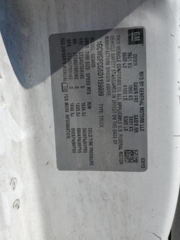 1GCWGFCG6D1159039 - 2013 CHEVROLET EXPRESS G2 WHITE photo 13