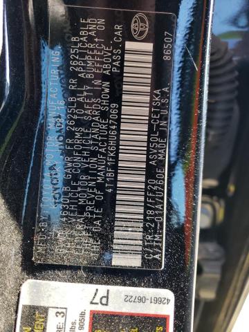 4T1BF1FK6HU647069 - 2017 TOYOTA CAMRY LE BLACK photo 12