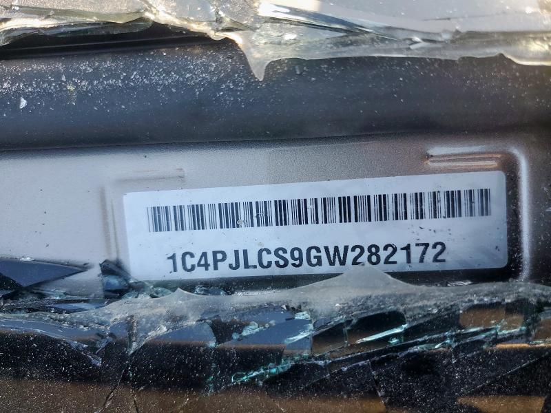 1C4PJLCS9GW282172 - 2016 JEEP CHEROKEE LATITUDE GRAY photo 13