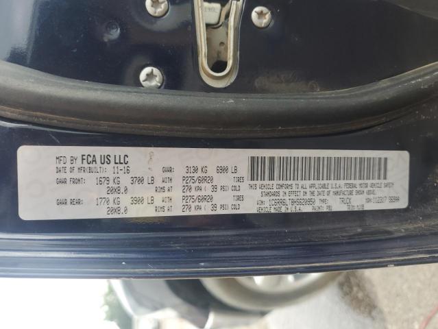 1C6RR6LT8HS620950 - 2017 RAM 1500 SLT BLUE photo 13