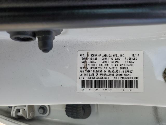 1HGCR2F50HA269303 - 2017 HONDA ACCORD SPORT 白色 照片 12