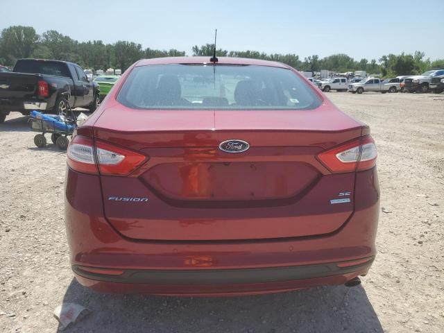 1FA6P0HD4G5121131 - 2016 FORD FUSION SE RED photo 6