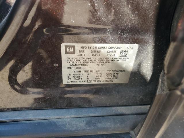KL4CJFSB9FB262179 - 2015 BUICK ENCORE CONVENIENCE 勃艮第红 照片 13