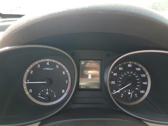 5XYZUDLB5HG417040 - 2017 HYUNDAI SANTA FE S RED photo 9