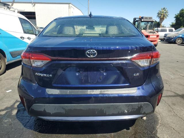 JTDEPMAE4NJ205308 - 2022 TOYOTA COROLLA LE BLUE photo 6
