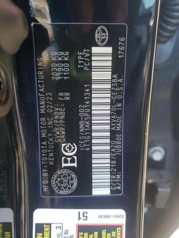 4T1G11AK5PU141341 - 2023 TOYOTA CAMRY SE NIGHT SHADE BLACK photo 13
